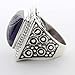 Sterling Silver Size 7 1/2 Carved Amethyst Stone title=