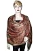 Jamawar India Shawl Medium Carmine Pashmina Wrap Throw Reversible Free Shipp