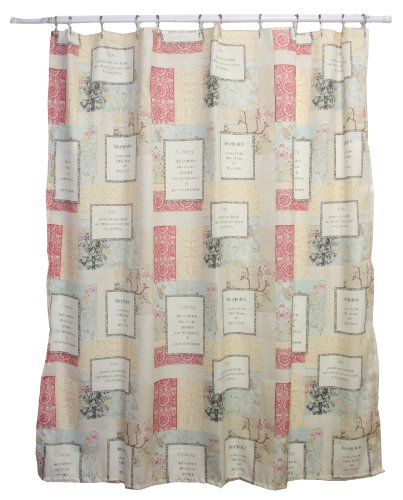 Bacova Guild Imagination Fabric Curtain Beige/Pink