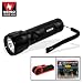 Sporting Goods : 3w Luxeon LED Flashlight, Super Bright - Black
