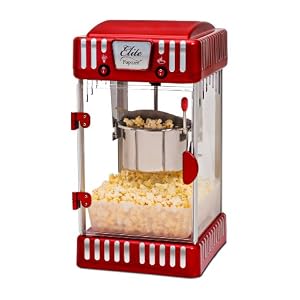 Maxi-Matic EPM-250 Elite Tabletop Retro-Style 2-1/2-Ounce Kettle Popcorn Popper Machine