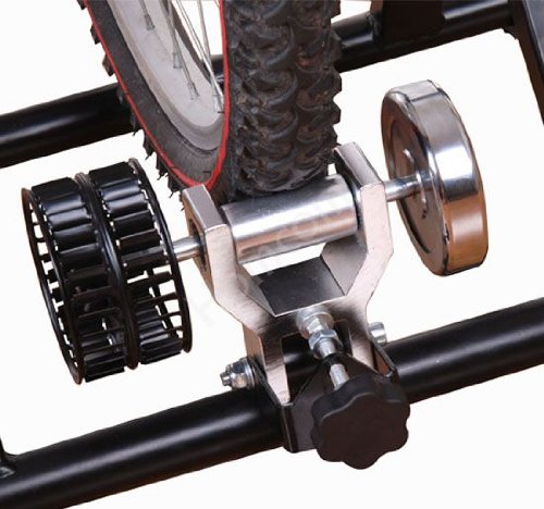 Deluxe Quiet Bicycle Bike Cycle Fan Fly wind wheel Foldable Turbo Trainer Indoor- Black - Kinetic Cyclone System