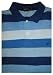 Men's Nautica Polo Shirt Blue Striped Size XL Short Sleeved