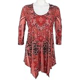 Misses OneWorld Tangy Floral Sublimation Top