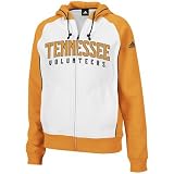 adidas Tennessee Volunteers Ladies White Two-Tone Fleece Full Zip Hoody Sweatshirt