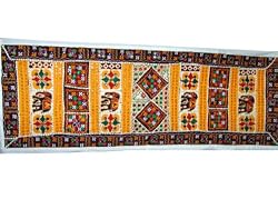 Sari Mirror Banjara Table Runner Taapestry Wall Hanging Table Runner 60 X 20