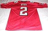 Matt Ryan Signed Red Atlanta Falcons Jersey W/PROOF Picture of Matt Signing