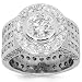 14K White Gold Mens Diamond Pinky Ring 7.61 Ctw 14K White Gold Mens Diamond Pinky Ring 7.61 Ctw