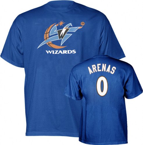 Gilbert Arenas Washington Wizards Majestic Player Name and Number T-Shirt