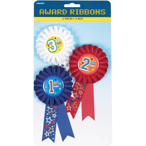 black Friday AMSCAN Award Ribbon 3-Pack: 6 1st 2nd & 3rd PlaceB000W4M8WW