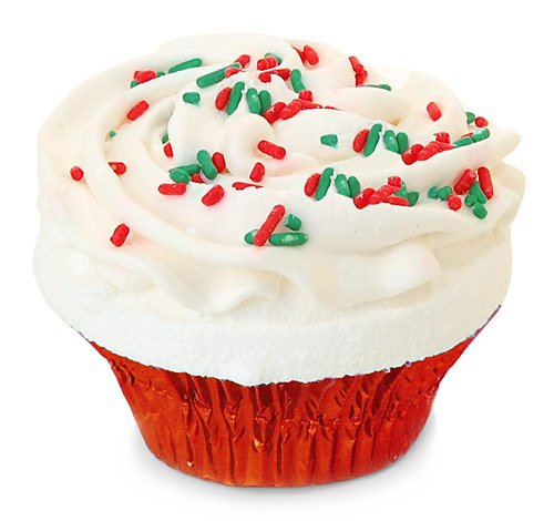 Image of Fizzy Baker Christmas Cupcake Bath Bomb - Red