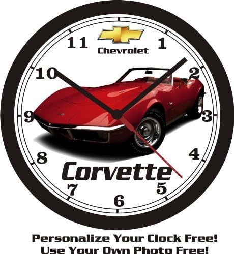 1971 CHEVROLET CORVETTE WALL CLOCK-FREE USA SHIP!