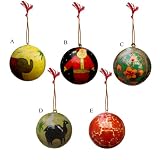 Christmas Printed Hanging Balls Ornament Decorations For This Hoilday Season (Free Shipping) Chng0020
