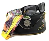 AUTHENTIC ED HARDY SUNGLASSES EHS 029 MERMAID BLACK TATOO