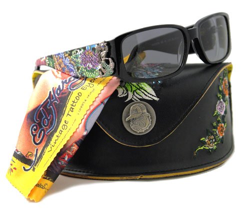 ED HARDY SUNGLASSES EHS BLACK TATOO
