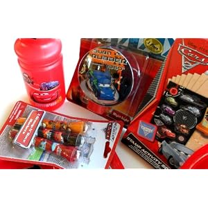 Disney Pixar Cars Care Package Gift Pack Set of 8 Different Cars Items