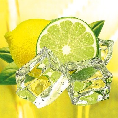 Eurographics DG-DT1048 Glasbild Deco Glass Fresh Lemon & Lime  50 x 50 cm