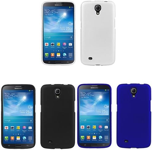 iFase Brand Samsung Galaxy Mega 6.3 I9200/I9205 Combo Rubber White Protective Case Faceplate Cover + Rubber Black Protective Case Faceplate Cover + Rubber Dark Blue Protective Case Faceplate Cover for Samsung Galaxy Mega 6.3 I9200/I9205