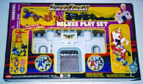 silver knight large deluxe playset boxed by bmc cheap price