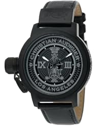 Christian Audigier Unisex ETE-115 Eternity Royal Black Ion-Plating Black Watch