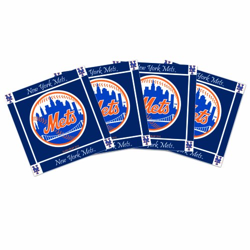 MLB New York Mets 4pk Ceramic Coasters