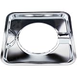 Range Kleen SGP-400 Chrome Square Range Pan / Yellow Label (4-PACK)