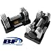 Bayou Fitness Pair of Adjustable Dumbbells, total Weight 25lbs
