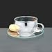 Kitchen & Housewares : Glass Tea Cup & Saucer (Set of 6)
