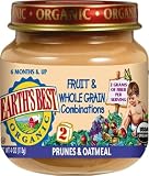 Earth's Best Strained Prune & Oats, 4 Ounce Jars (Pack of 12)