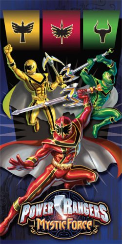 Childrens Toyshop   : Characterworld Power Rangers Mystic Force Towel