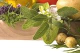 Fresh Herbs, Vegetables, Salt and Mezzaluna - 24