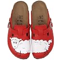 Birki Woodby 560123, Damen Clogs & Pantoletten, normales Fußbett, Kork, rot (Sheep red Background)