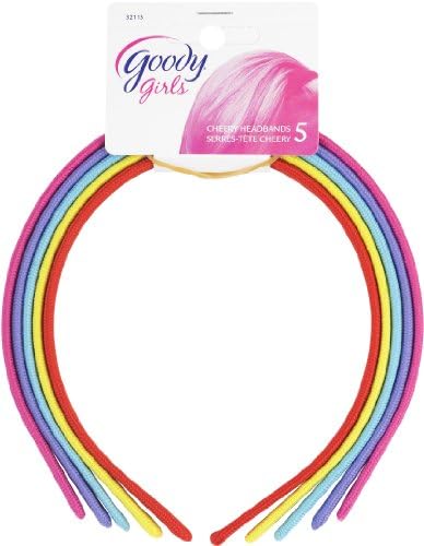 Goody Girls Fabric Headbands, 5 Count (Pack of 2)