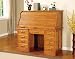 Coaster Palmetto Deluxe Roll Top Oak Computer Desk