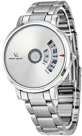 harwish Stainless Steel Quartz Watch Silver