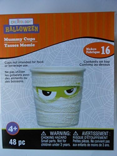 Halloween Mummy Cups Art Craft Project makes 16 Mummies