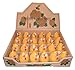 Green Pastures Wholesale Small Beehive Beeswax Yellow Candles, Set of 24