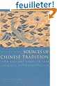 Sources of Chinese Tradition: From Earliest Times to 1600