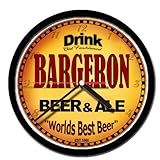 IMAGE OF BARGERON beer and ale cerveza wall clock