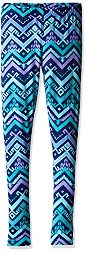 Derek Heart Big Girls' Brushed Printed Yummy Leggings, Navy, 14