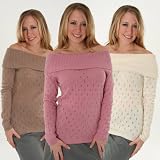 Off the Shoulder Sweater Angora Designer NYC XS or Small