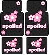 Spoiled w/ Pink Flowers - 4 Pc Floor Mats Set