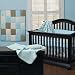 Cotton Candy Dots 4 Piece Crib Set with bonus Blankets and Pillow Blue