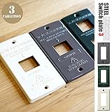 スチールスイッチプレート3　TK-2083　ART WORK STUDIO 全3色 GY