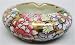 Round ashtray, hand painted chinese porcelain - Thousand Flower design