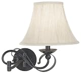 Iron Scroll Plug-In Swing Arm Wall Lamp