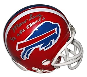 Marv Levy Buffalo Bills Autographed Mini Helmet Inscribed 