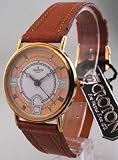 WOMENS CROTON LEATHER BROWN DRESS WATCH SP299001HBWR