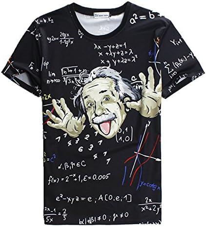 Hatton Men's Classic Vague Solid Math T-shirts USS Black