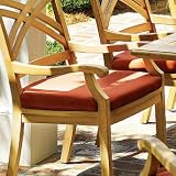 Halifax Dining Outdoor Side Chair Cushion - Frontgate - Patio Furniture